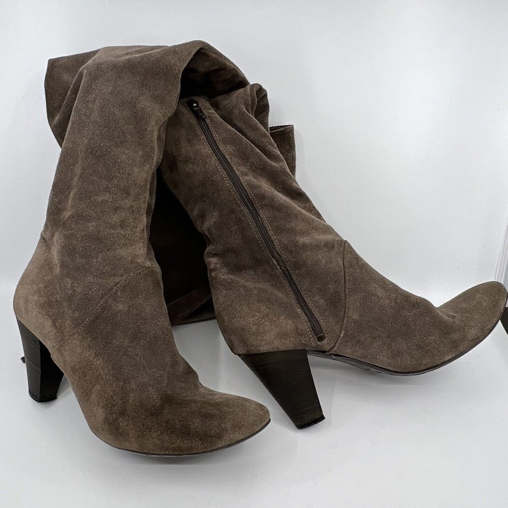 Lavorazione Artigiana Suede Over Knee Boots 39 ITALY BOHO HIPPIE PEASANT 8